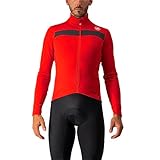 Castelli Men's Puro 3 Jersey FZ T-Shirt, RED/Black Reflex, XXL