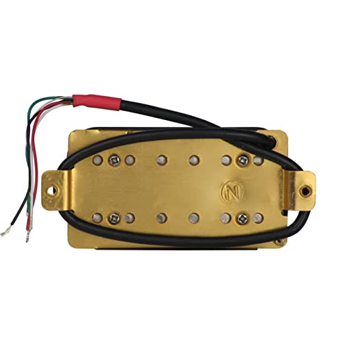 ZENGXUE Doppelspule Humbucker Gitarre Pickup Keramikmagnet 4-Draht Für E-Gitarre, Hals- Oder Bridge-Pickup Humbucker Tonabnehmer Set (Color : White Bridge)