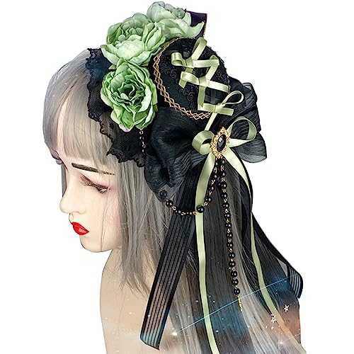 SANRLO Stirnbänder, Haarschmuck für Damen, Gothic-Haarhut mit Clip, Bowler-Hut, Überraschungsgeschenk für Freundin, Party, Cosplay, dekorativer Zylinderhut