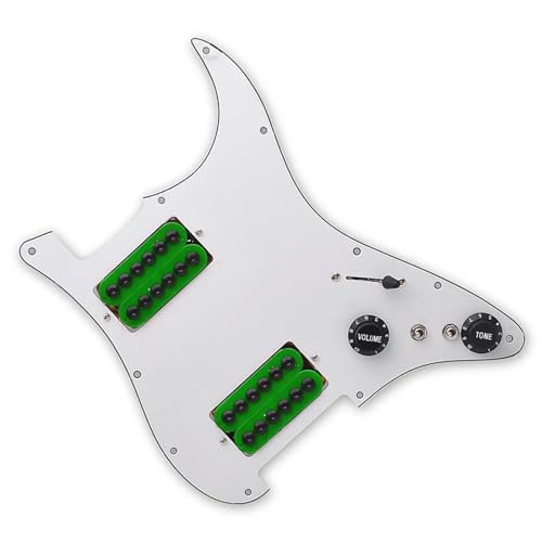 Standard-Pickguard-Tonabnehmer Geladener vorverdrahteter Schlagbrett-Coil-Splitting-HH-Schlagbrett-Tonabnehmer für E-Gitarre (Color : C)