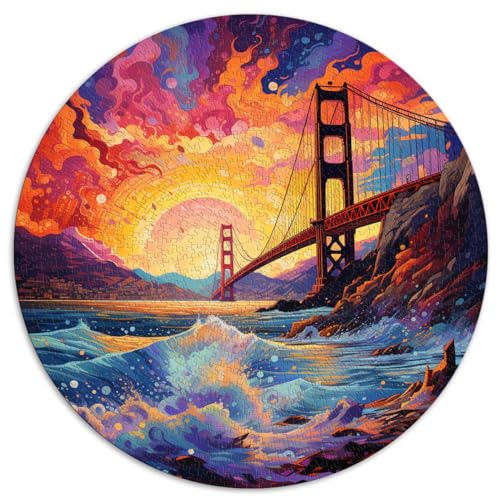 Puzzle | Puzzles Golden Gate Bridge, 1000 Teile, 67,5 x 67,5 cm, schwieriges, schwieriges Puzzle, entspannendes, geistiges Lernspielzeug