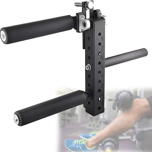 ROGHA Beinstrecker-Ausrüstung im Sitzen, Training von Beinmuskelgruppen, Positive und Negative Können Praxis Fitness Squat Rack Zubehör, Einstellbare Platte Beladen Bein Extensions,25mmdiameter-26mm