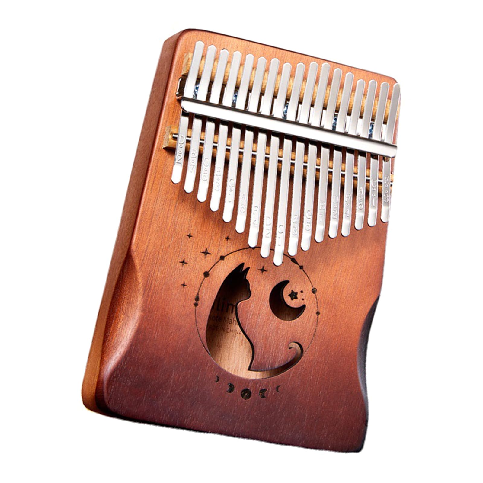 Daumenklavier mit 17 Tasten und Stimmschlägel, Kalimba, Musikinstrumente, Fingerklavier Geschenke für Kinder, Erwachsene und Anfänger, Daumenklavier