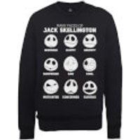 The Nightmare Before Christmas Jack Pumpkin Faces Schwarz Pullover - XL - Schwarz