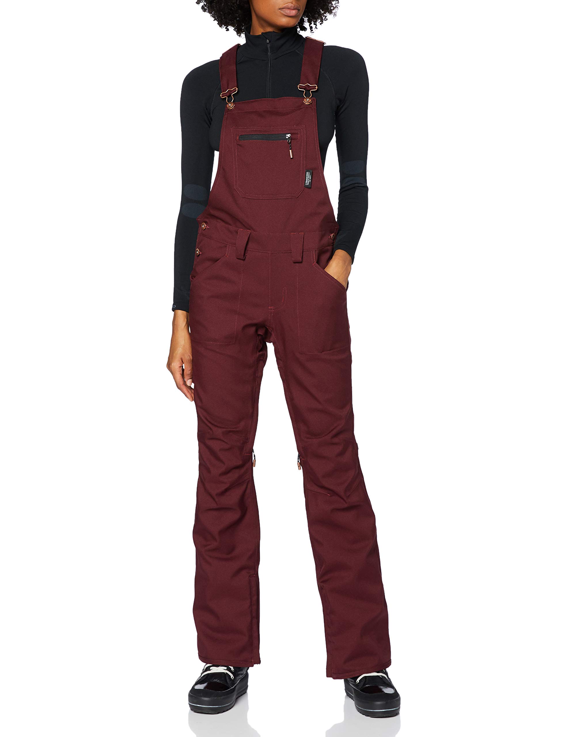 L1 Damen Loretta Overall WPNT´21 Schneehose, Wine, S