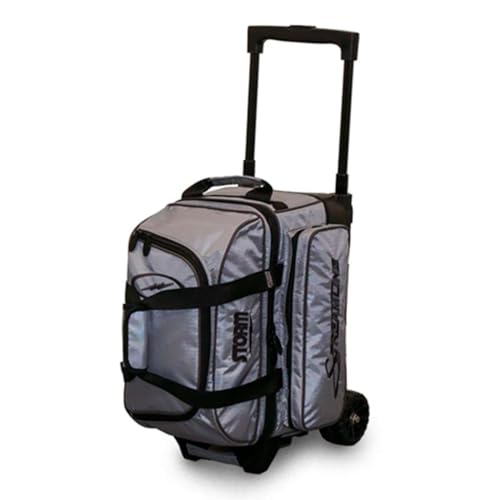 Storm Streamline Bowlingtasche mit 2 Kugelrollen, Silber/Schwarz