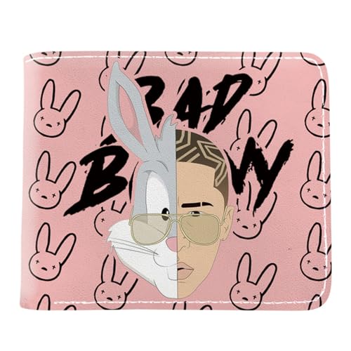 RYNDEX Anime Geldbeutel Bad Bun. ny, Schmale Bi-Fold Kleines Portemonnaie, PU-Leder Kreditkartenetui Wallet Brieftasche(Color:Multicolor 6)