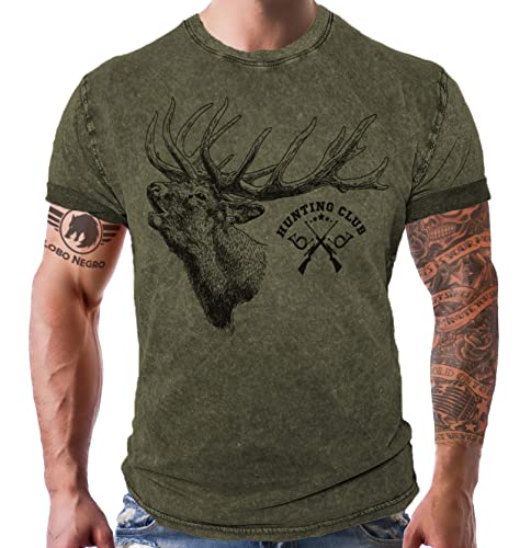 Jäger T-Shirt: Hunting Club Hirsch L