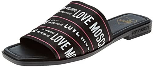 Love Moschino Damen Ja28412g0gix600a Mule, Schwarz, 35 EU