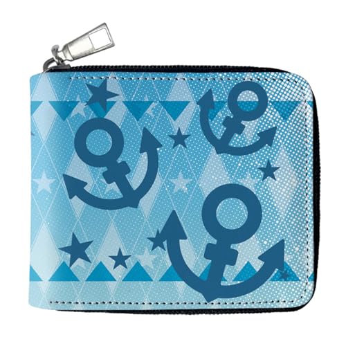 RYNDEX Jo-Jo's Bizar-re Adventu-re Portefeuille D'anime, Dessin Animé Portefeuille en Cuir Artificiel, Mädchen Geldtasche mit Münzfach und Geldscheinfach(Color:Multicolor 4)