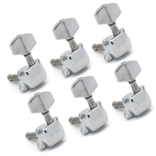 Strings Tuning Pegs Mechaniken Für Gitarre 6er-Pack Stimmnadeln für Gitarrensaiten, halbgeschlossener Stimmkopf für E-Gitarre, Folk-Akustikgitarre (Color : 6L)