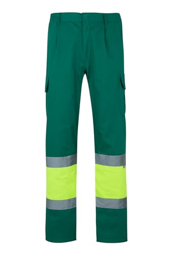 Velilla 157 - Signalhose (Größe XXXL) Farbe grün und gelb fluoreszierend