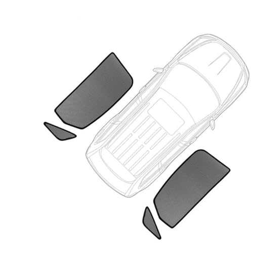 Auto Sonnenshutz Für Citroen C5 Für Aircross 2018-2023 Fenster Visier Magnetische Auto Sonnenschutz Windschutzscheibe Rahmen Vorhänge Schild Fenster Sonnenblende(Rear Triangular)