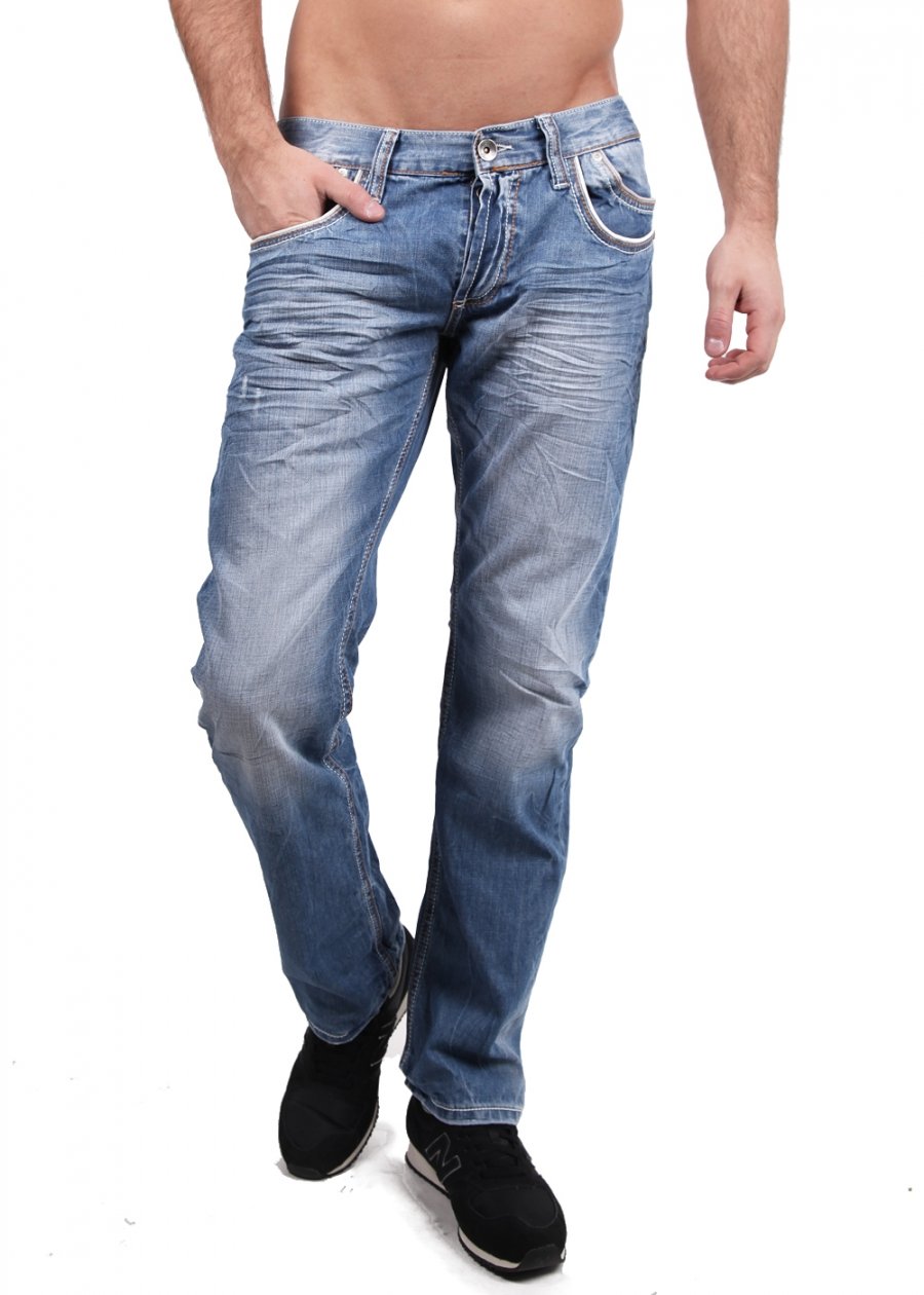 Cipo & Baxx Herren C-0595 Jeanshose, Blau, 33W / 32L