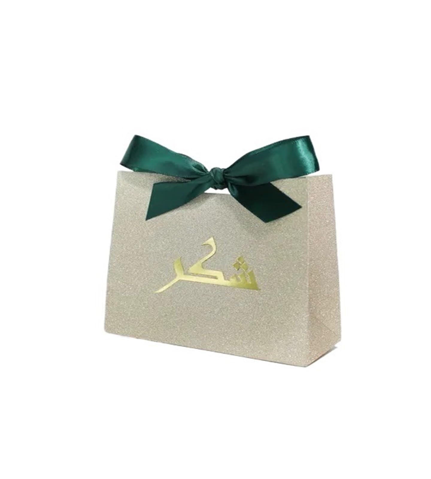 Dankeschön Geschenktüten 20/50/100 Stück Geschenkbox, elegante Dankeschön-Verpackung Geschenktüten Keks-/Plätzchenschachtel Festival-Party-Hochzeitsbox Feierdekoration(Gold-Green,50PCS_11.5X4.5X10CM)