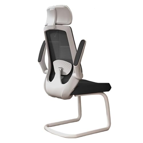 FUHAI-666 Bürostühle Büro-Schreibtischstühle Ergonomischer Schreibtischstuhl mit verstellbarem Handlauf, Lordosenstütze, Chefsessel Schreibtischstuhl(White)