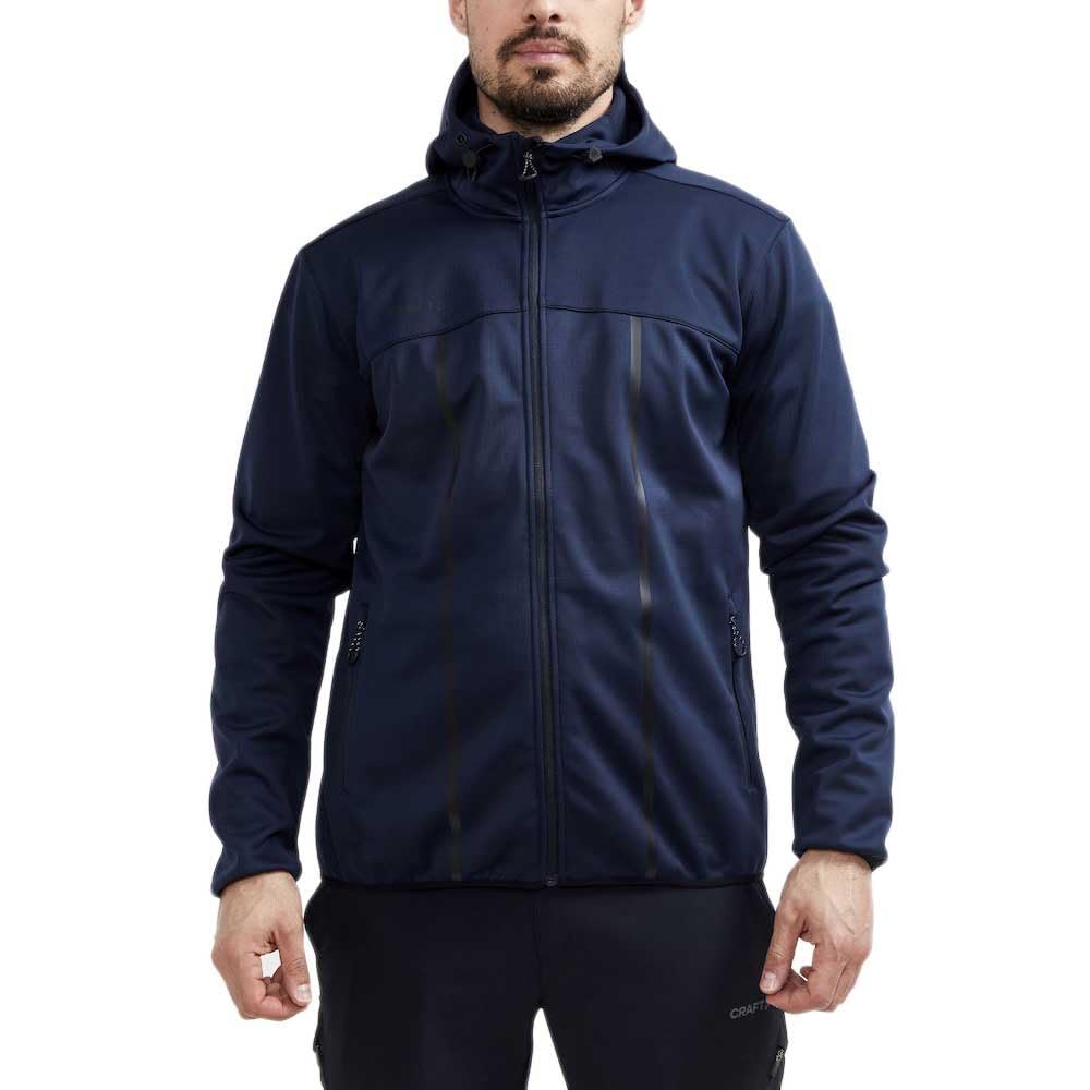 Craft ADV EXPLORE Softshelljacke für Herren S | Blaze | Winddichte, wasserabweisende Softshelljacke Herren für den täglichen Gebrauch | 2 Seitentasche, 1 Innentasche | Übergangsjacke Herren