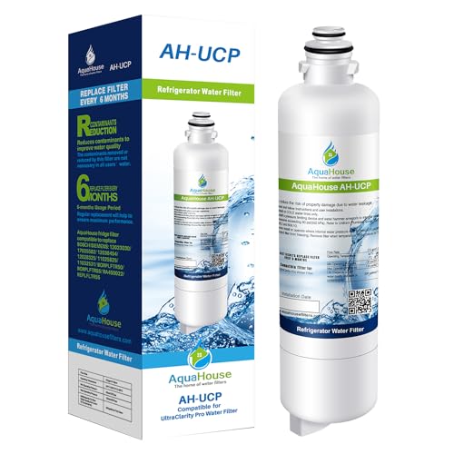 AquaHouse AH-UCP Wasserfilter kompatibel mit Ultra Clarity Pro 11032518, BORPLFTR50, BORPLFTR55 passend für Bosch Neff Siemens & Gaggenau Kühlschränke