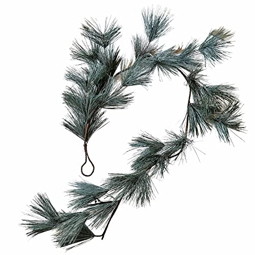 LOBERON® Girlande Gales, Weihnachtsgirlande mit seitlichen Schlaufen, biegsam, Weihnachtsdeko, Lärchenzweige, Kunststoff, H/Ø ca. 180/24 cm, grün