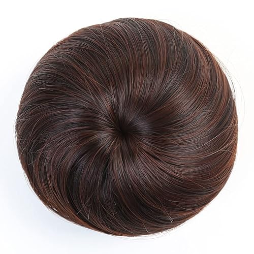 Bun Haarteile Dutts, synthetische Chignon-Haarteile for Frauen, Gril Lady, Kunstfaser-Haarverlängerung, Chignon, Donut-Dutt, Perücke, Haarteil, Hochsteckfrisur, Clip-in-Ballett Brötchen-Haarteil (Col