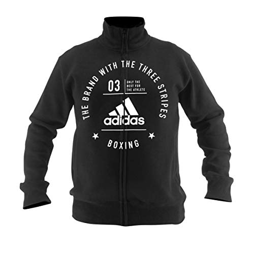 adidas Erwachsene Community Line Zipper, schwarz/Weiß, M