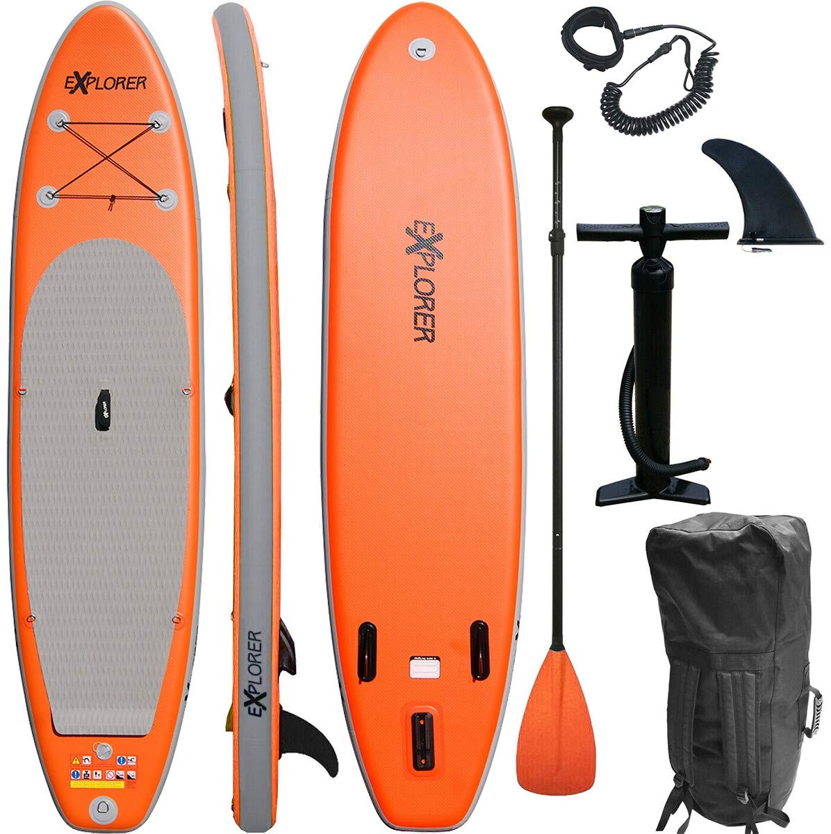 EXPLORER SUP Board Stand Up Paddle Surfboard aufblasbar Stand Up Paddling ISUP ALF2 320 cm