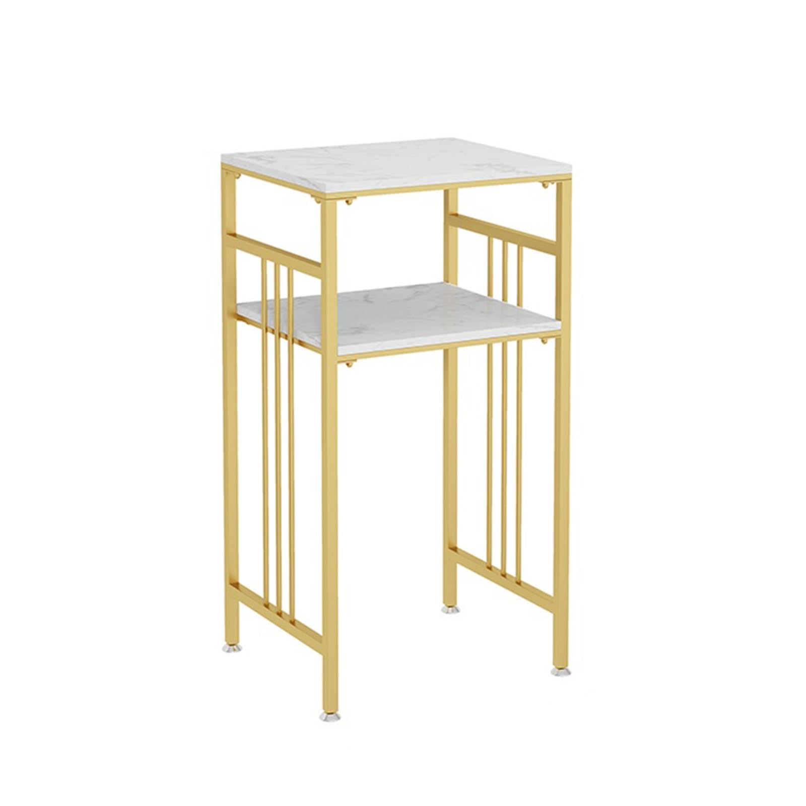 FUHAI-666 Universal-Kehrmaschine-Organizer, Wohnzimmer-Kehrmaschine, Aufbewahrungsschrank, Sideboard-Regal, Sofa-Ecktisch-Regal(Gold,51x45x85cm)