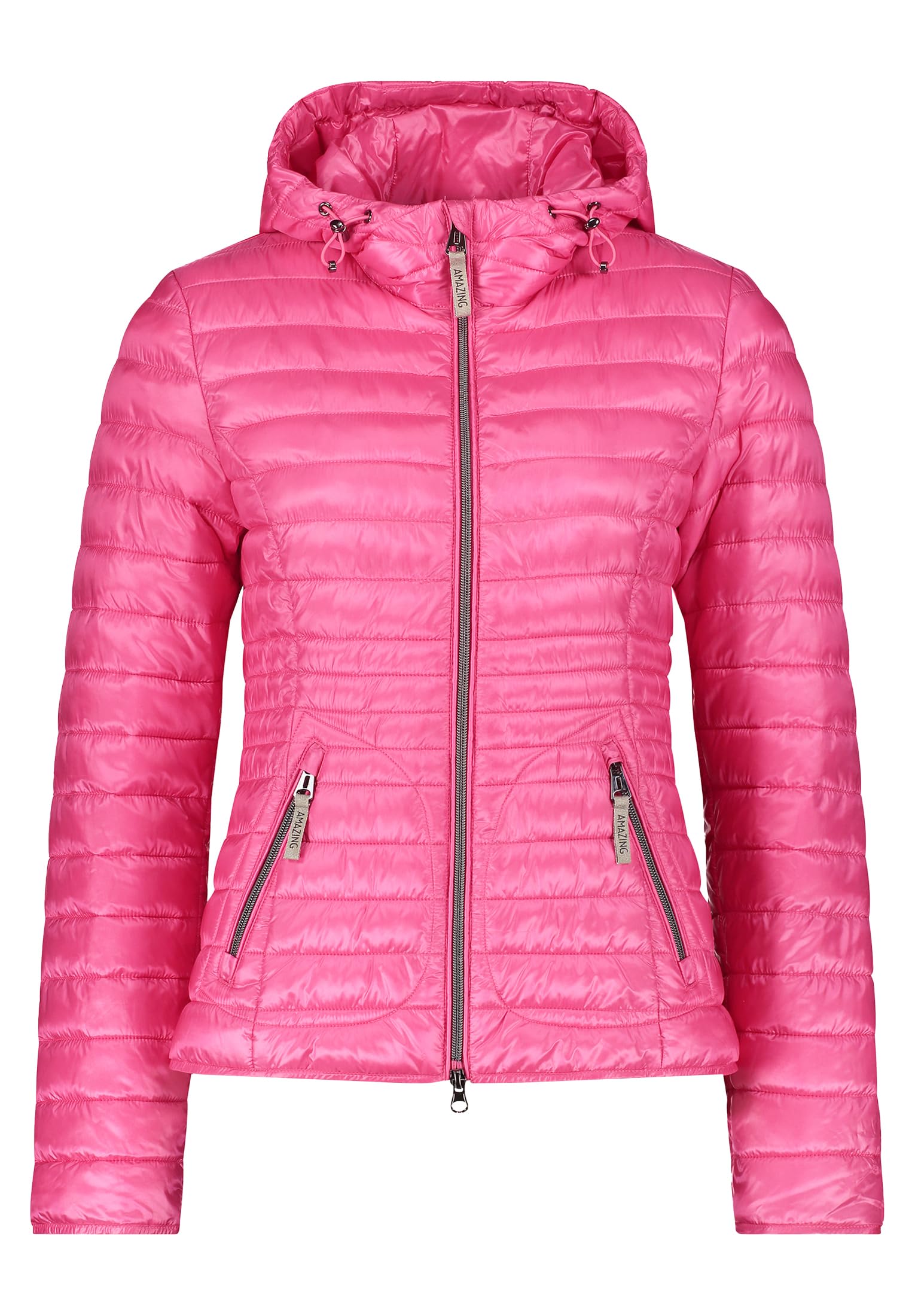 Cartoon Damen Steppjacke mit Kapuze Pink,44