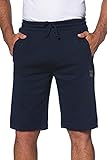 JP 1880 Herren Sweat-bermuda Shorts, Dunkel Marine, 6XL EU