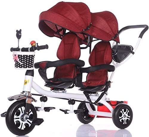 Kinderwagen, Kinderwagen, Babyauto, Reisewagen, Kinder-Doppel-Dreirad, Zwillings-Babywagen, großer Kinderwagen, Kinderwagen mit verlängerter Markise, Uptodate1, B