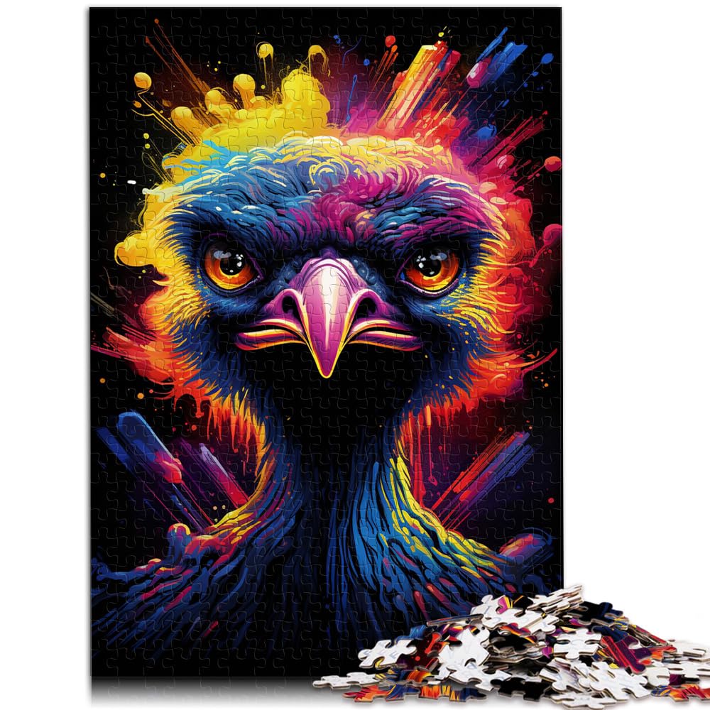 Puzzle für Erwachsene mit farbigem Strauß, 1000 Teile, Holzpuzzle, Familienspiel, Stressabbau, schwieriges Herausforderungspuzzle, 1000 Teile (50 x 75 cm)