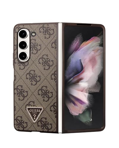 Guess 4G Triangle Case Metal Logo für F946B Samsung Galaxy Z Fold5 - brown (GUHCZFD5P4TDPW)