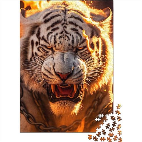 Die wildesten Tiger-Puzzles für Erwachsene Teenager, 1000 Teile. Schwierige, anspruchsvolle Puzzles mit 1000 Teilen (Größe 75x50cm).