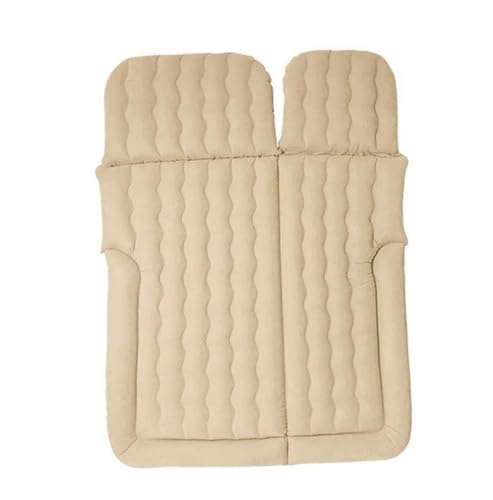 GLILAR Auto Luftmatratze Universal-Luftbett, Kofferraum-Luftmatratze, Auto-Reisebett, Auto-Aufblasbett, Heck-Reisematratze, SUV-Isomatte, Luftkissen, Autozubehör(Beige)