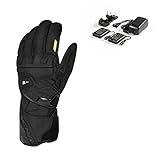 Macna Foton 2.0 RTX beheizbare wasserdichte Motorrad Handschuhe Kit, schwarz, M