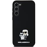 CG Mobile Karl Lagerfeld KLHCSA55SMHKCNPK Hülle für A55 A556 hardcase Schwarz Silicone Karl&Choupette Metal Pin