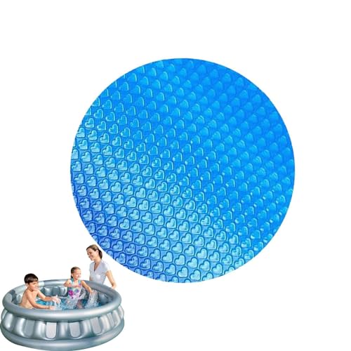 Poolabdeckung – 450 g PE Solarabdeckung für Pool Bubbles – schwimmende Solarabdeckung mit Wärmespeicherung für Pool, Whirlpool, Spa, Teich, Badewanne