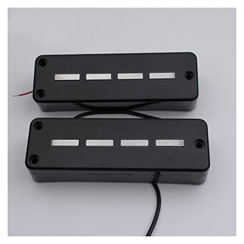 ZENGXUE 1 Satz Von 4 String Bass Keramik Pickup Bridge + Hals Schwarz Humbucker Tonabnehmer Set