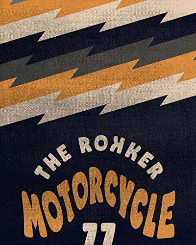 Rokker Motorcycle 77 Multifunktionstuch (Dark Blue,One Size)