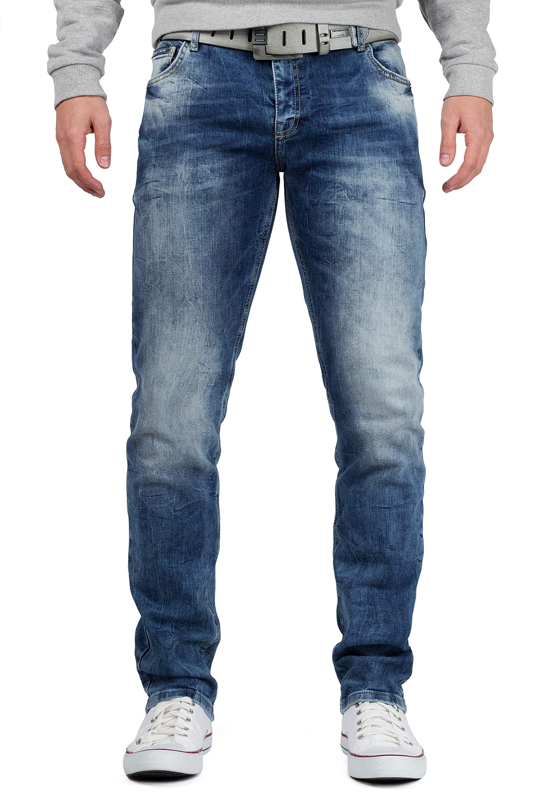 Cipo & Baxx Herren Jeans CD533-bans Dunkelblau W44/L32