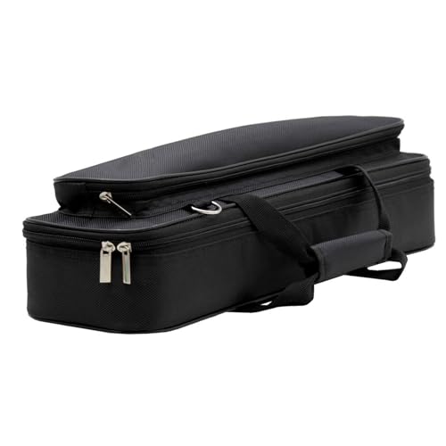 MEELYHOME Tragbare und vielseitige Flöten-Tasche mit 16 oder 17 Löchern, Handtasche, Tragetasche, Schultertasche, für einfachen Transport Ihres Instruments