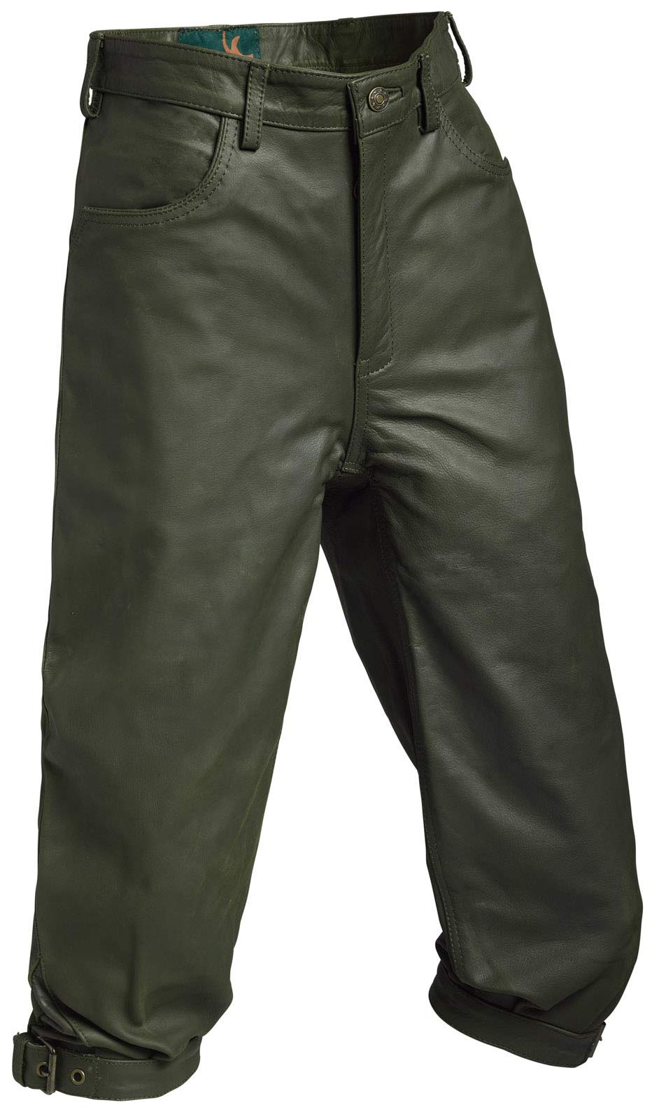 La Chasse | Lederhose aus Büffelleder (Kniebundhose) für Herren | extrem strapazierfähig | Trachtenhose | Büffellederhose | Jagdlederhose | Rindslederhose | Herrenhose | Jagdhose (54)