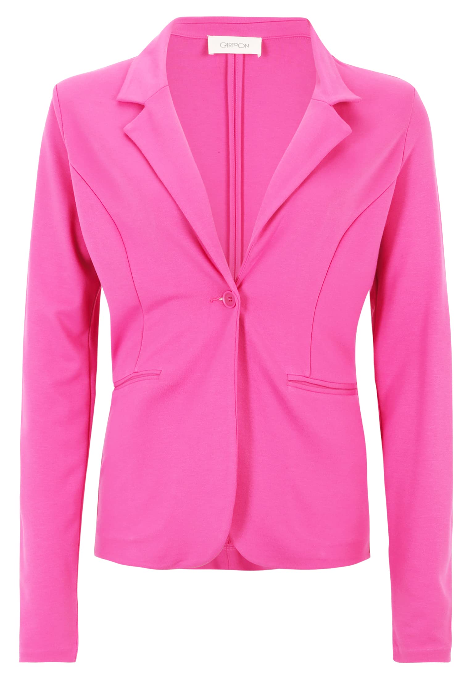 Cartoon Damen Casual-Blazer mit Reverskragen Rose Violet,38