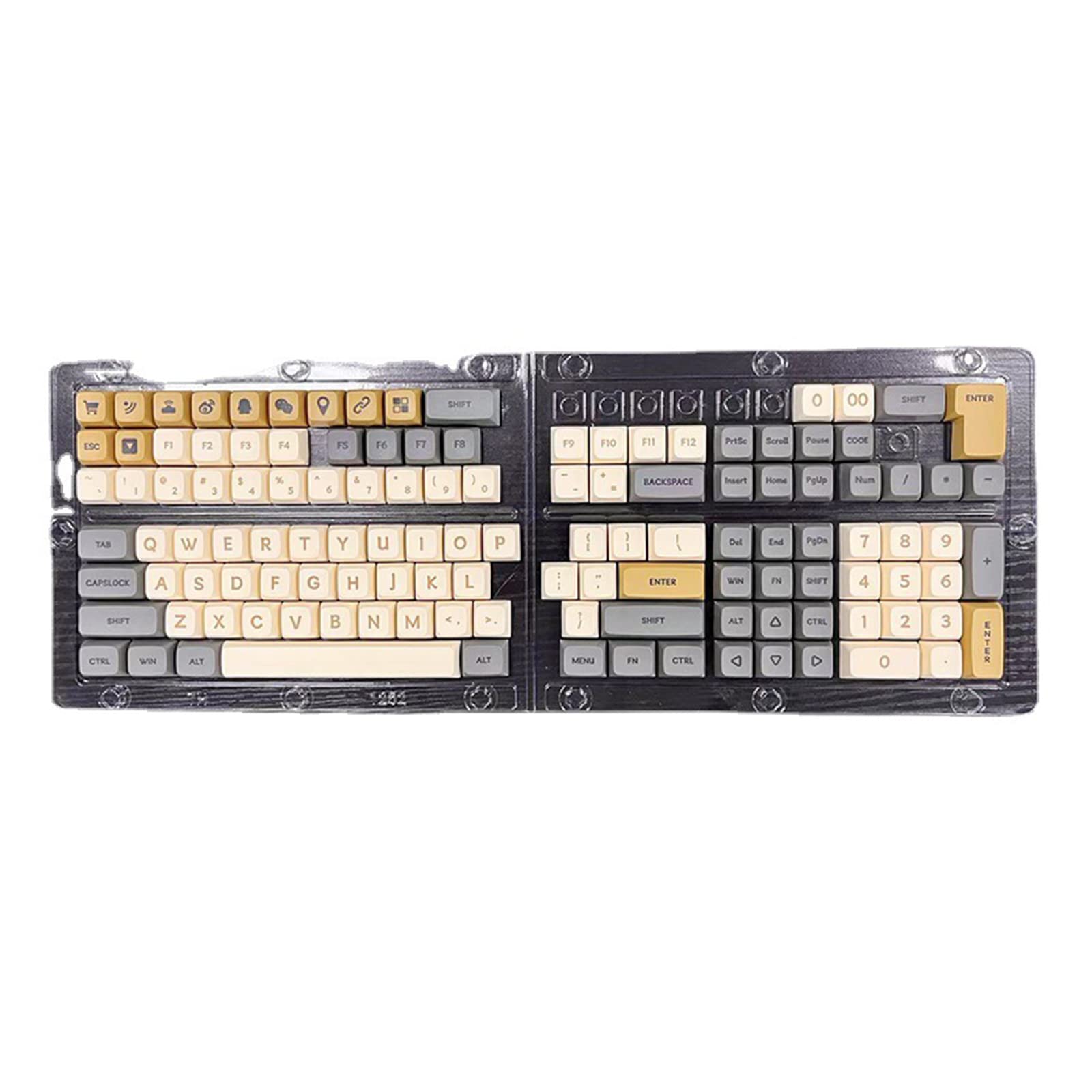 Stilvolle und funktionale XDA High-Profile-PBT-Tastenkappen verbessern das Handgefühl für 61/64/68/75/87/98/104 Tastaturen, ergonomische Tastenkappen