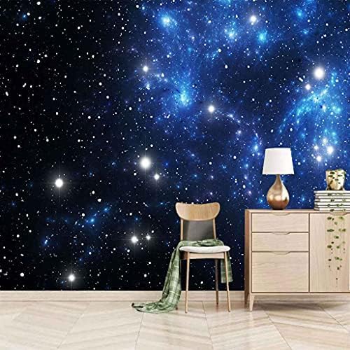 Blauer Sternenhimmel Landschaft 3D Tapeten Wanddekoration Fototapete Sofas Wohnzimmer Wandbild Schlafzimmer-300cm×210cm