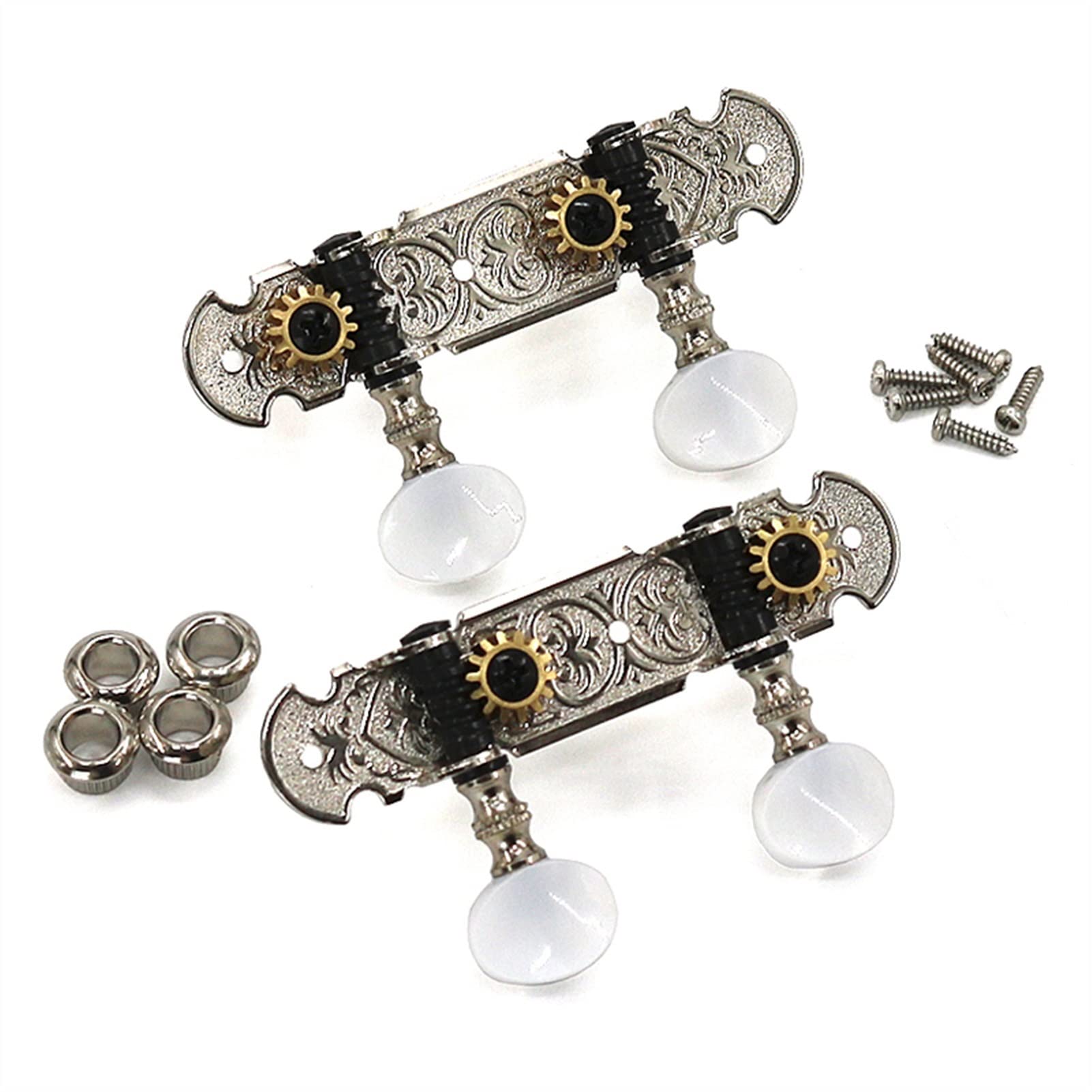 Ukulele Tuning Pegs Button Saiten Tuner Head Accessoires Ukulele Teil +6 Schrauben High Qulity Golden Stimmwirbel Mechaniken