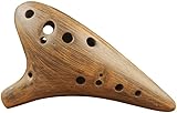 Ocarina, Ocarina-Instrument, 12 Löcher Retro AF Ocarina Alto F Tone Scrub Flute Sical Instrument für professionelles Spielen Schülerschule Ocarina-Flöte