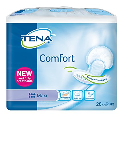 Slip einlagen für Inkontinenz Case Saver 2 x TENA Comfort Maxi Gefühl trockene Große Noppen Bandeinfassung (2400ML) - 28 Stück