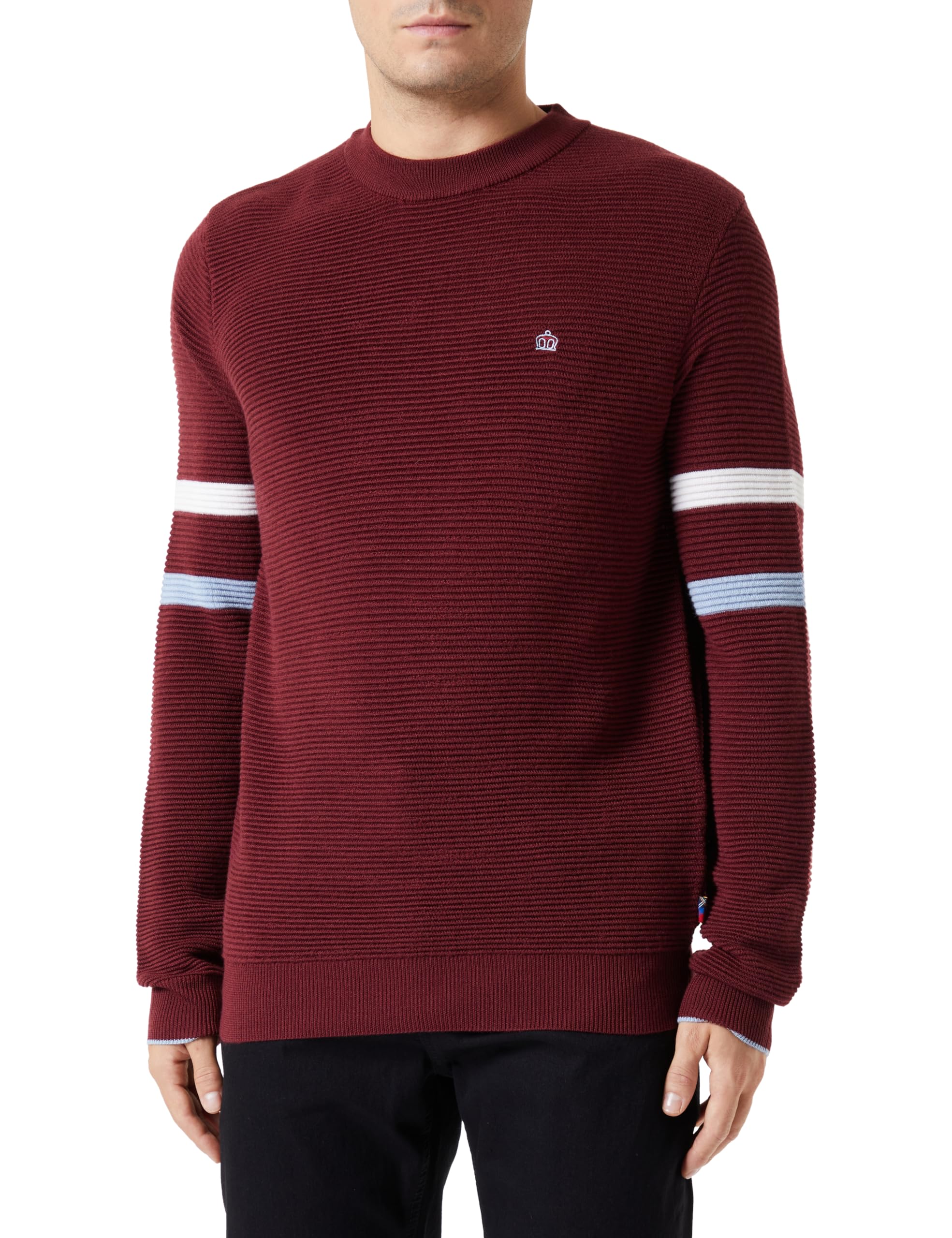 Merc Herren Medway Sweater Pullover, Burgunderrot, Medium