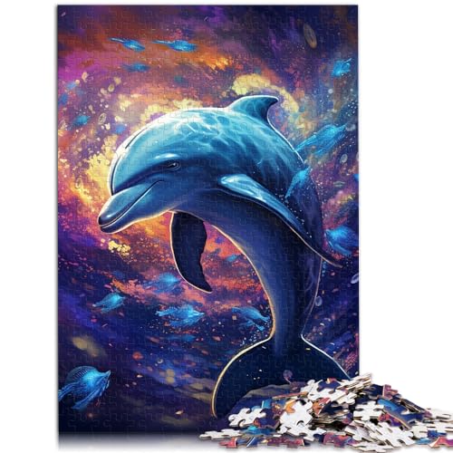 Puzzlespiele Galaxy Dolphin Puzzle 1000-teiliges Puzzle für Erwachsene, jedes Teil ist einzigartig – anspruchsvolles, unterhaltsames Spiel für die ganze Familie, 1000 Teile (50 x 75 cm)